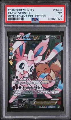 SYLVEON EX 2016 (FULL ART) #RC32 POKEMON XY GENERATIONS RADIANT COLL. PSA 7 - Image 3