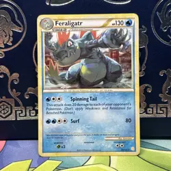 Feraligatr HeartGold & SoulSilver 20/123 Rare non-holo NM Pokemon Card - Image 1