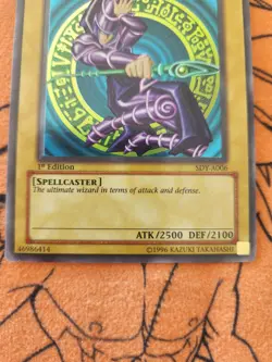Dark Magician SDY-A006 1st Edition Yu-Gi-Oh TCG Card HP Australian Print - Image 3