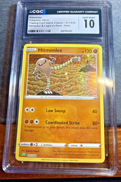 Hitmonlee CLV 011/034 Pokemon CGC 10 Gem Mint TCG Classic Collection Holo - Image 1