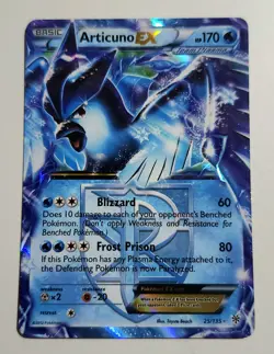 ARTICUNO EX - #25/135 - Pokemon Plasma Storm Black & White Ultra Rare Card LP - Image 1