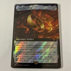 MTG English The One Ring (Extended Art) (Surge Foil) NM Foil Commander Staple - Image 1