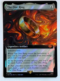 The One Ring (Extended Art) (Surge Foil) NM Magic MTG English LOTR - Image 1