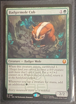 Badgermole Cub Avatar: The Last Airbender Regular Non-Foil MTG TLA #167 NM- - Image 1