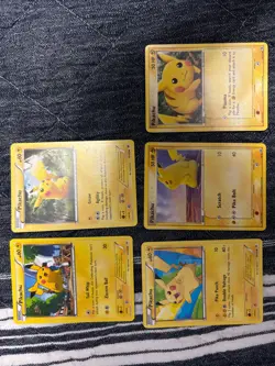 Pokemon PIKACHU lot - 5 TCG Trading Cards - Image 1