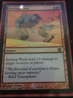 MTG Eighth Edition Foil Searing Wind Red Instant - Image 1