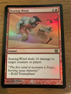 MTG Eighth Edition Foil Searing Wind Red Instant - Image 2