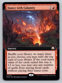 Dance with Calamity Extended Art - Commander: March of Machine MTG - Image 1