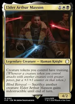 NM Elder Arthur Maxson, MTG, Fallout, Magic the Gathering, 102 - Image 1