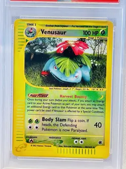 VENUSAUR 30/165 Reverse Holo E Reader Card 2002 WOTC Pokemon Expedition - Image 2