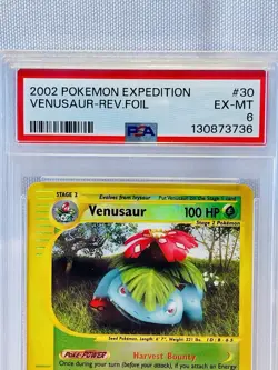 VENUSAUR 30/165 Reverse Holo E Reader Card 2002 WOTC Pokemon Expedition - Image 3