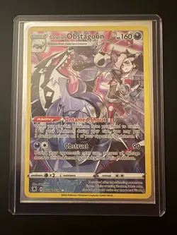 Pokemon Galarian Obstagoon TG10/TG30 Trainer Gallery Holo NM - Image 1