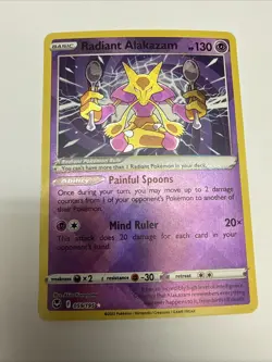 Pokemon Radiant Alakazam, Eternatus, Tsareena, Sneasler - Lot Of 4 059/195 - Image 5