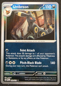 Umbreon 59/131 Poke Ball Holo Pokemon Prismatic Evolutions NM - Image 1