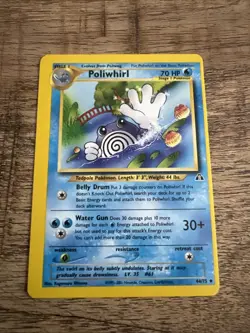 Pokemon Vintage TCG Card - Neo Discovery 44/75 - POLIWHIRL - PRINT ERROR - MINT - Image 1