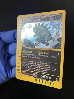 POKEMON TYRANITAR HOLO RARE 29/165 EXPEDITION ENGLISH EX - Image 3