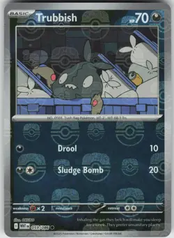 Pokemon Trubbish (Master Ball Pattern) 059/086 SV: White Flare Common NM - Image 1