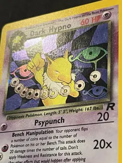 Dark Hypno 9/82 Team Rocket Holo Pokemon - Image 2