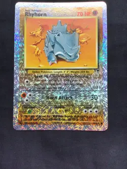 Pokemon Cards: Legendary Collection Reverse Holo: Rhyhorn 90/110 - Image 2