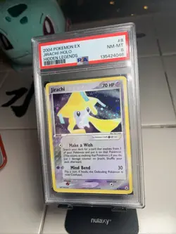 2004 Pokemon EX Jirachi Hidden Legends Holo 8/101 PSA 8 Vintage - Image 1