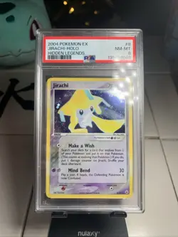 2004 Pokemon EX Jirachi Hidden Legends Holo 8/101 PSA 8 Vintage - Image 2