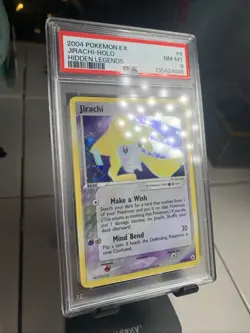 2004 Pokemon EX Jirachi Hidden Legends Holo 8/101 PSA 8 Vintage - Image 3