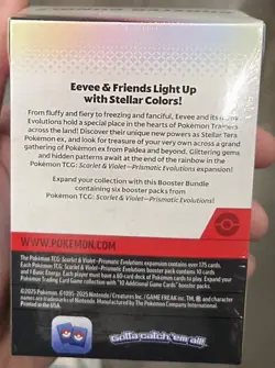 Pokemon Scarlet & Violet Prismatic Evolutions Booster Bundle Box 6 Packs English - Image 3