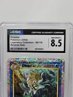 Omastar 58/110 Legendary Collection Reverse Holo Pokemon Cgc 8.5 Mint - Image 2