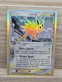 Jolteon Holo Pokemon Card TCG Card EX Stamped Delta Species 7/113 - Image 1