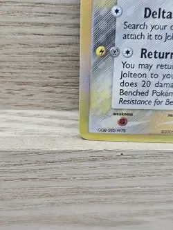 Jolteon Holo Pokemon Card TCG Card EX Stamped Delta Species 7/113 - Image 3