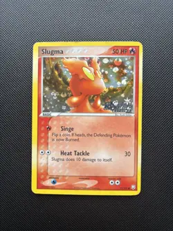 Pokemon Card EX Team Rocket Returns Reverse Holo Slugma 77/109 Stamped - Image 1