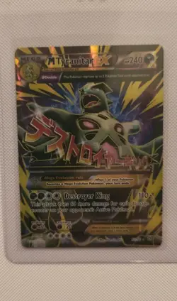 Pokemon M Tyranitar EX 92/98 XY Ancient Origins Ultra Rare Full Art Holo - Image 1