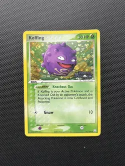 Pokemon Card EX Team Rocket Returns Reverse Holo Koffing 61/109 Stamped - Image 1