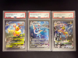 PSA10 Pokemon TCG S-Chinese Jolteon Flareon Vaporeon Vmax CSHC-003 006 009 HOLO - Image 1