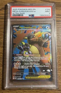 2025 POKEMON MEG EN-MEGA EVOLUTION ULTRA RARE #164 MEGA KANGASKHAN EX PSA 9 - Image 1