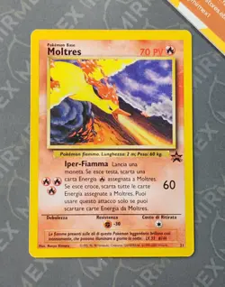 Pokemon Moltres Articuno & Zapdos 21-22-23 Black Star Promo Italiano Non Holo - Image 2