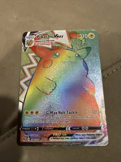 Pokemon Pikachu Vmax 188/185 Vivid Voltage SWSH NM 2020 Secret Rare Rainbow Card - Image 1