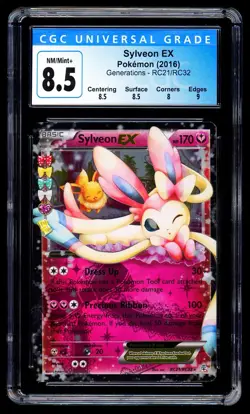 Sylveon EX RC21/RC32 Holo - Generations Radiant Collection Pokemon Card CGC 8.5 - Image 1