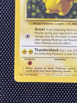 Pikachu Black Star Promo #1 Pok'emon Vintage TCG 1999 Ivy LP - Image 5