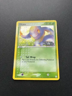 Pokemon Card EX Team Rocket Returns Reverse Holo Ekans 55/109 Stamped - Image 2