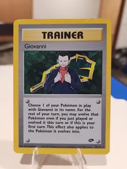 Pokemon Card Giovanni Trainer Holo 18/132 Gym Challenge - Image 1