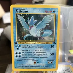 Pokemon TCG Articuno First Edition 2/62 Fossil Holo Rare - Image 1