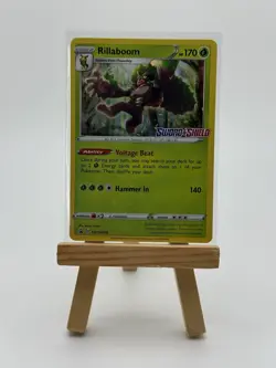 Pokemon TCG 2019 SWSH Black Star Promos Rillaboom Holo SWSH006 - Image 1