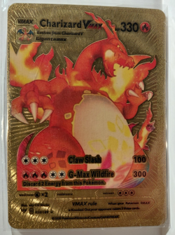 Charizard VMAX Gold Foil Pokemon Card 020/189 330 Rare - Image 1