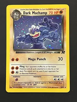 Pokemon Team Rocket Dark Machamp Holo Rare 10/82 Unlimited - Image 1