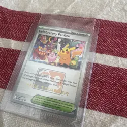 Pokemon Celebratory Fanfare Trainer-Stadium Promo Card Ace Trainer 2025 - Image 5