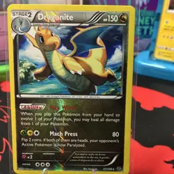 Pokemon Dragonite 51/108 Roaring Skies Rare Reverse Holo Stage 2 150 HP 80 Atk - Image 1
