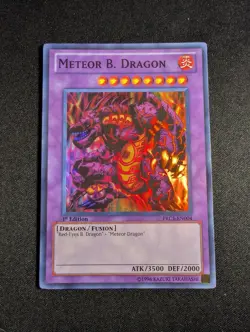 Yugioh - Meteor B. Dragon PRC1-EN004 1st Super Rare MP - Image 1