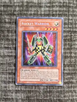 Yugioh Rocket Warrior Secret Rare CT2-EN005 Limited Edition VLP - Image 1