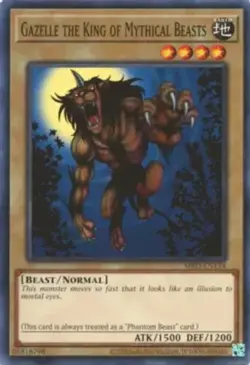 Gazelle The King of Mythical Beasts MRD-EN124 Yugioh! 25th Anniversary Common MR - Image 1